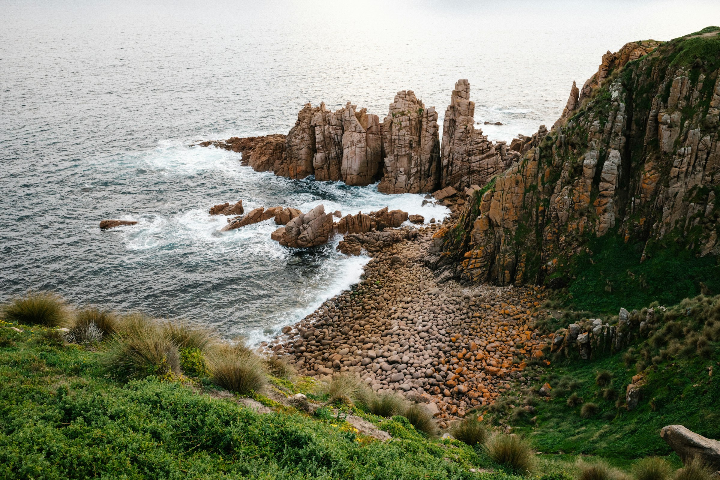 The cove below the Pinnacles at Cape Woolamai